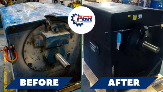 Precision Gear Repair – Before and After Industrial Gearbox Repair Industrial Gearbox Repair - Before and After