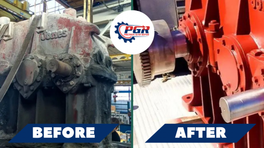 Precision Gear Repair – Before and After Industrial Gearbox Repair Industrial Gearbox Repair - Before and After