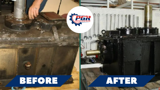 Precision Gear Repair – Before and After Industrial Gearbox Repair Industrial Gearbox Repair - Before and After